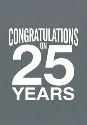 Clean Solid Grey Background Congratulations On Years Age 25