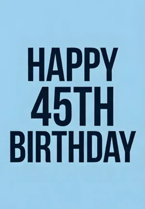 Solid Light Blue Background Age 45