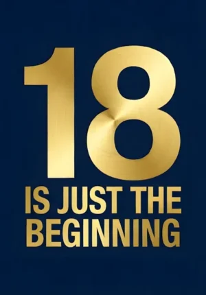 Solid Navy Background Is Just The Beginning Age 18