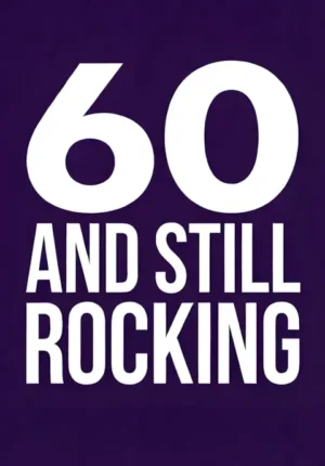 Solid Purple Background And Still Rocking Age 60