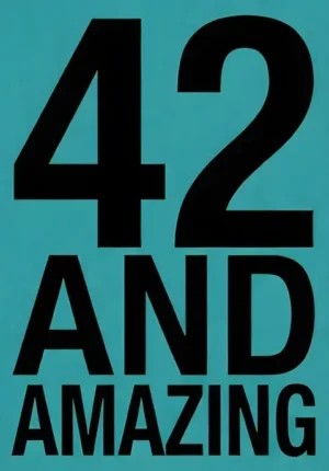 Solid Teal Background And Amazing Age 42