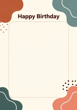 Abstract Retro Birthday
