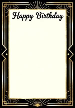 Art Deco Birthday