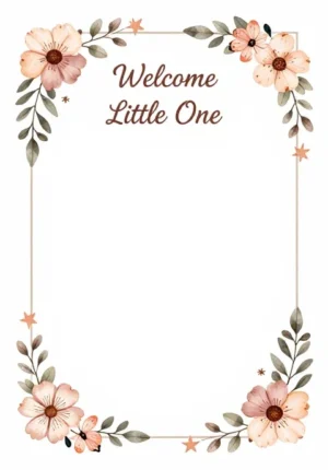 Blush Floral New Baby
