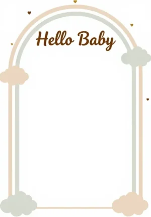 Rainbow Hello Baby