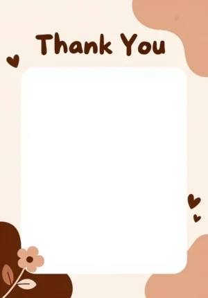 Modern Floral Thank You
