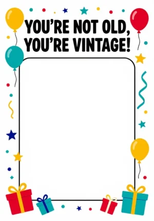 You'Re Not Old, You'Re Vintage!