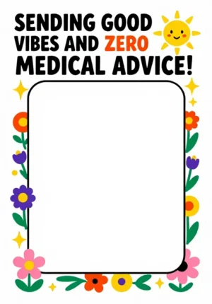 Sending Good Vibes And Zero Medical Advice!