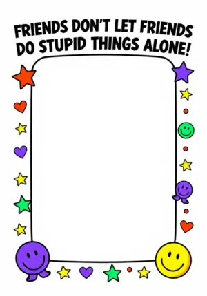Friends Don'T Let Friends Do Stupid Things Alone!