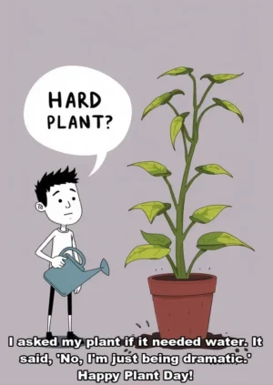 I Asked My Plant If It Needed Water It Said No Im Just Being Dramatic