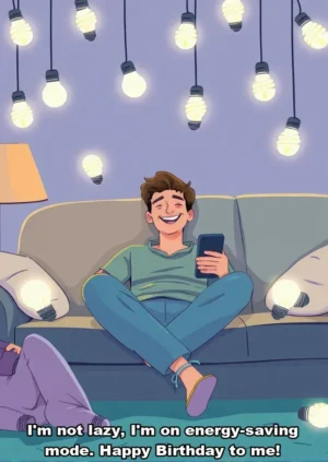 Im Not Lazy Im On Energy Saving Mode