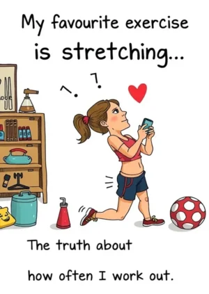 My Favorite Exercise Is Stretching... The Truth About How Often I Work Out.