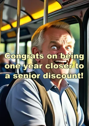 One Year Closer To Senior Discount