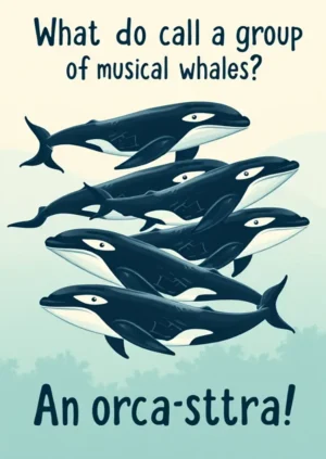 What Do You Call A Group Of Musical Whales An Orca Stra!