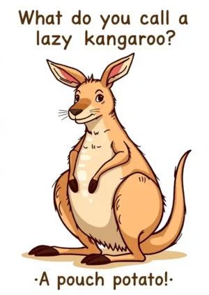 What Do You Call A Lazy Kangaroo A Pouch Potato!