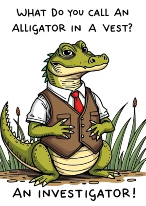 What Do You Call An Alligator In A Vest An Investigator!