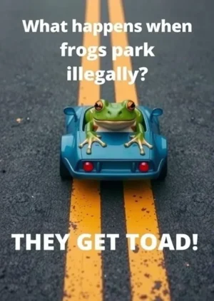 What Happens When Frogs Park Illegally They Get Toad!